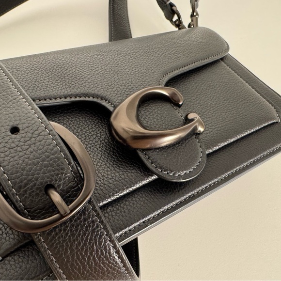 COACH Tabby in Black Leather Shoulder Bag - Picture 6 of 14